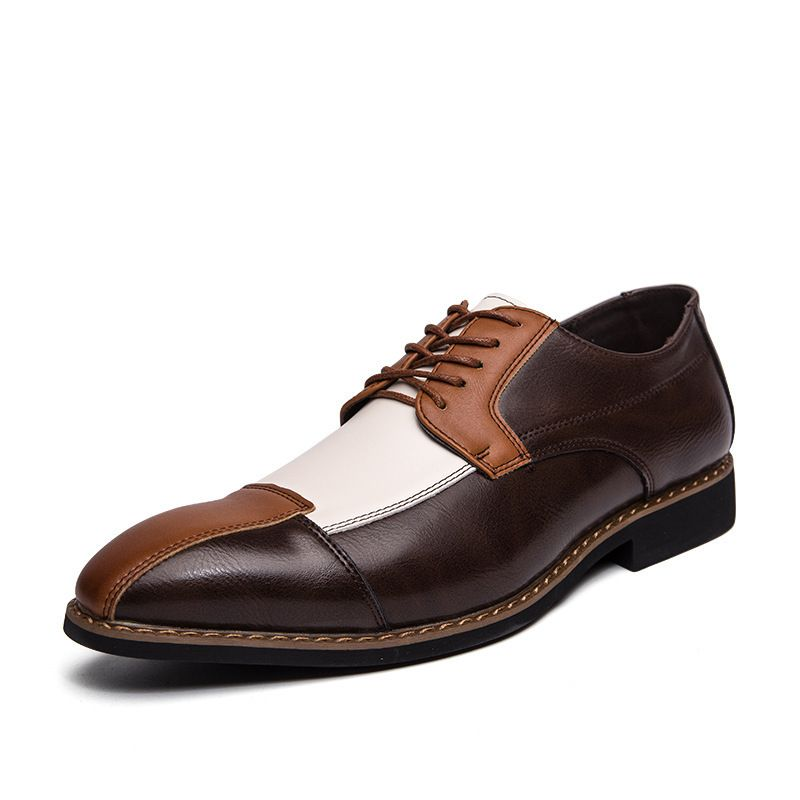 2023 grande taille 48 printemps et automne mode personnalité couleur assortie style britannique affaires formel bas tendance masculine_voghion.com