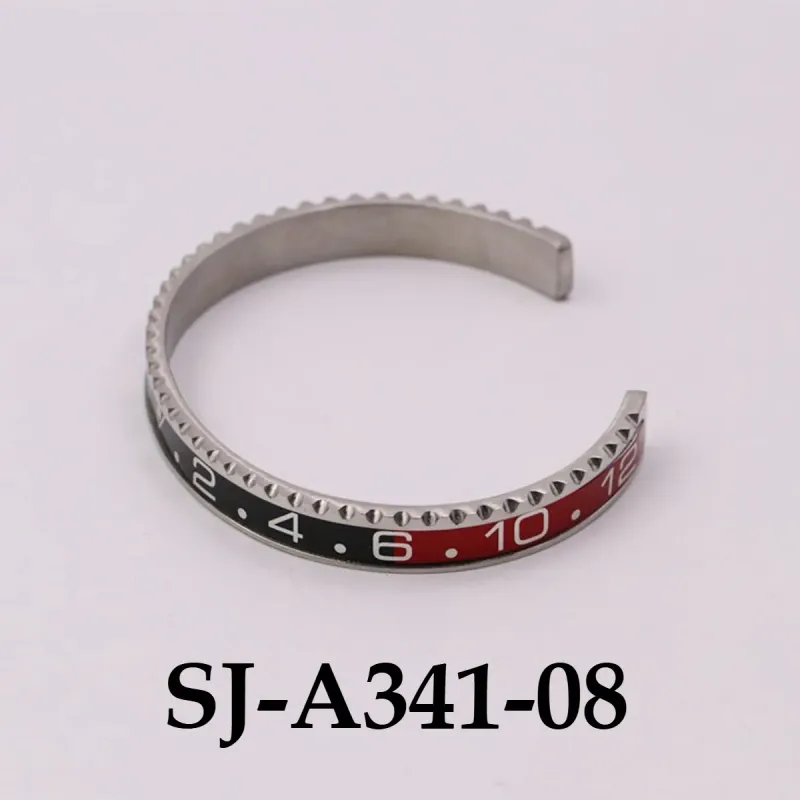 Bracciale in acciaio inossidabile al titanio con numeri romani, lettera C, in vendita calda, gioielli originali firmati Water Ghost Couple_voghion.com