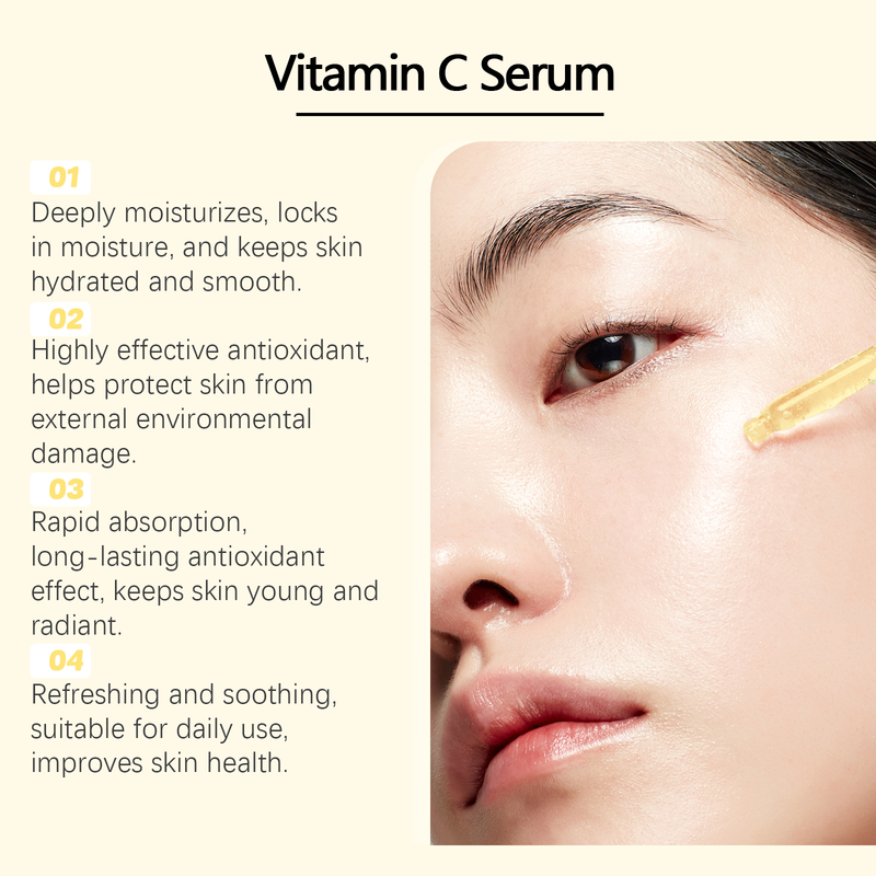 OUHOE Vitamin C Moisturizing Essence Gentle Moisturizing Firming Skin Hydrating Skin Care Essence_voghion.com