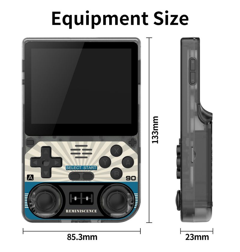 POWKIDDY V20 Video Handheld Game Console A133Plus Chip 5000mAh Lithium Battery Gift Retro Stickers 3.5-Inch IPS HD_voghion.com