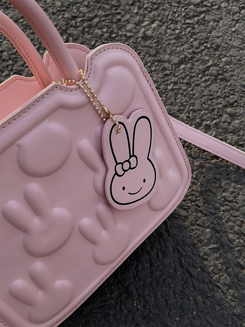 H7 Süße Rosa 2023 Neue Vielseitige Kleine Quadratische Keks Tasche, Nische Single Schulter Crossarm Unterarm Tasche für Frauen_voghion.com