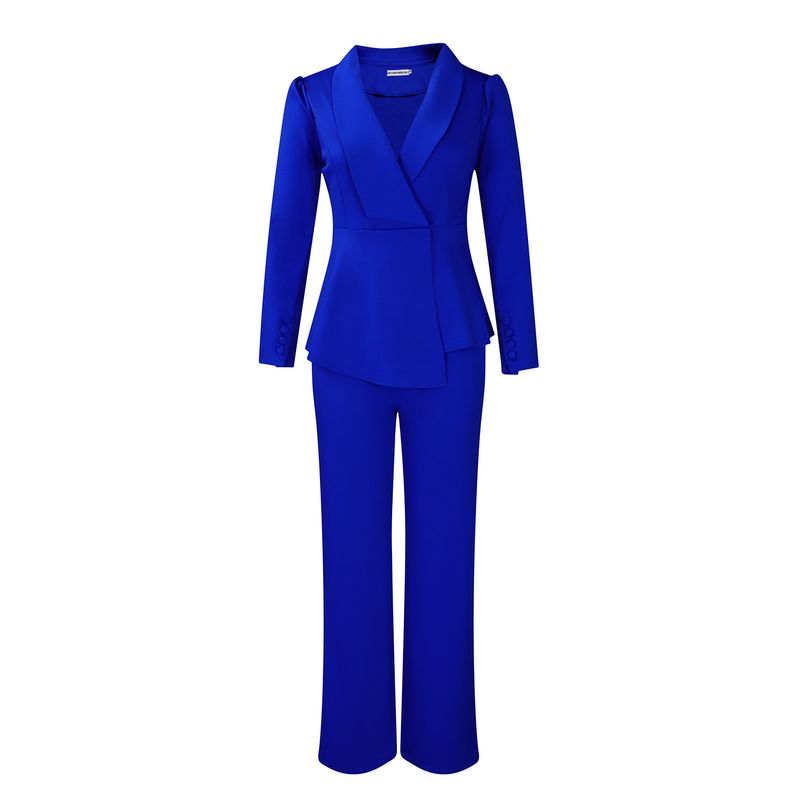 2-delige damessets plus size nieuwe aankomst bijpassende tweedelige sets blazer jas top broek pakken outfits kleding_voghion.com