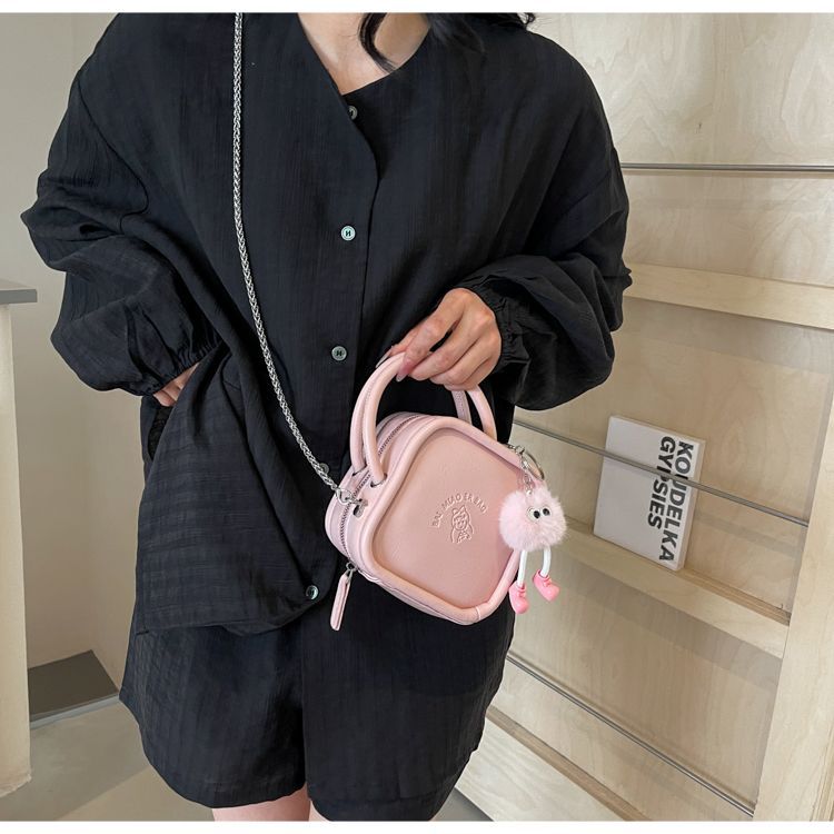 H7 borsa a tracolla con catena versatile e di alta qualità in argento da donna, mini borsa a mano, piccola borsa quadrata_voghion.com