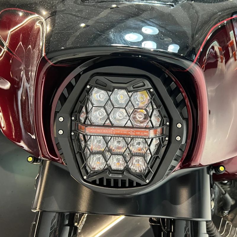 7 inch LED-koplamp met beugel voor Harley-Davidson Street Glide Road King Special Electra Glide Ultra, DOT E-Mark goedgekeurd_voghion.com
