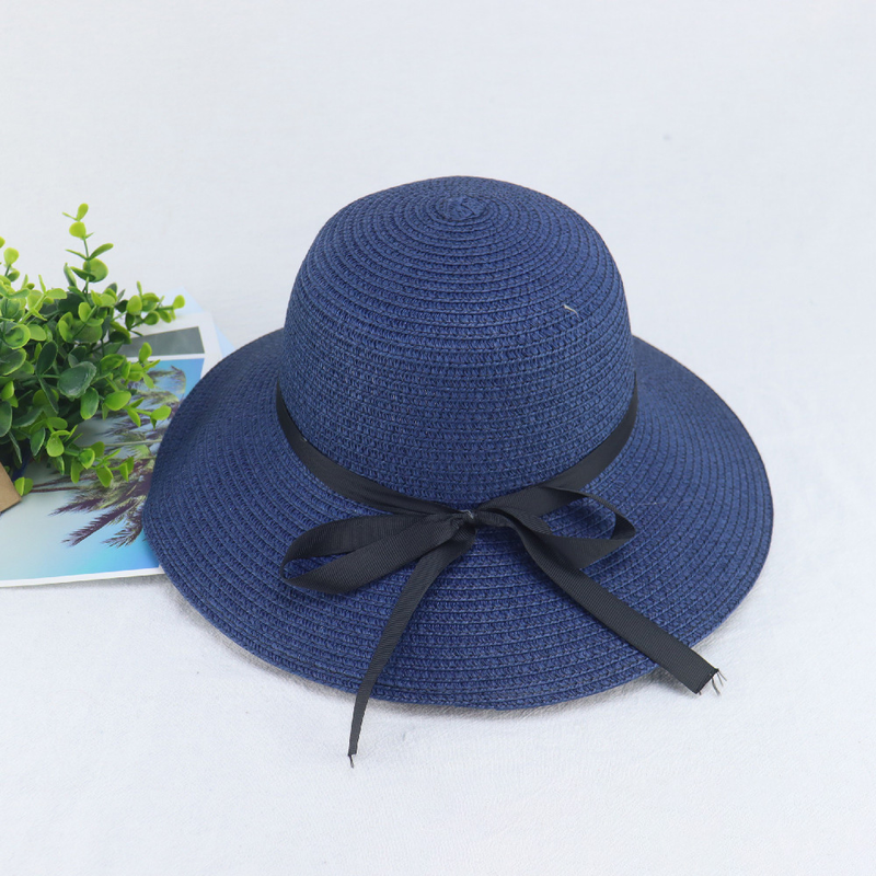 Strohhut für Damen, Sommer, koreanische Version, vielseitiger Sonnenhut, Sonnenschutz für Damen, dünner Urlaub am Meer, faltbarer Strand-Sonnenhut_voghion.com