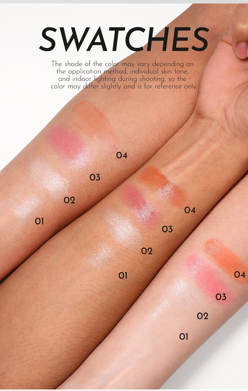 Gloss Highlight Stick Face Contouring Pearl Water Glow 4 Colors Available_voghion.com