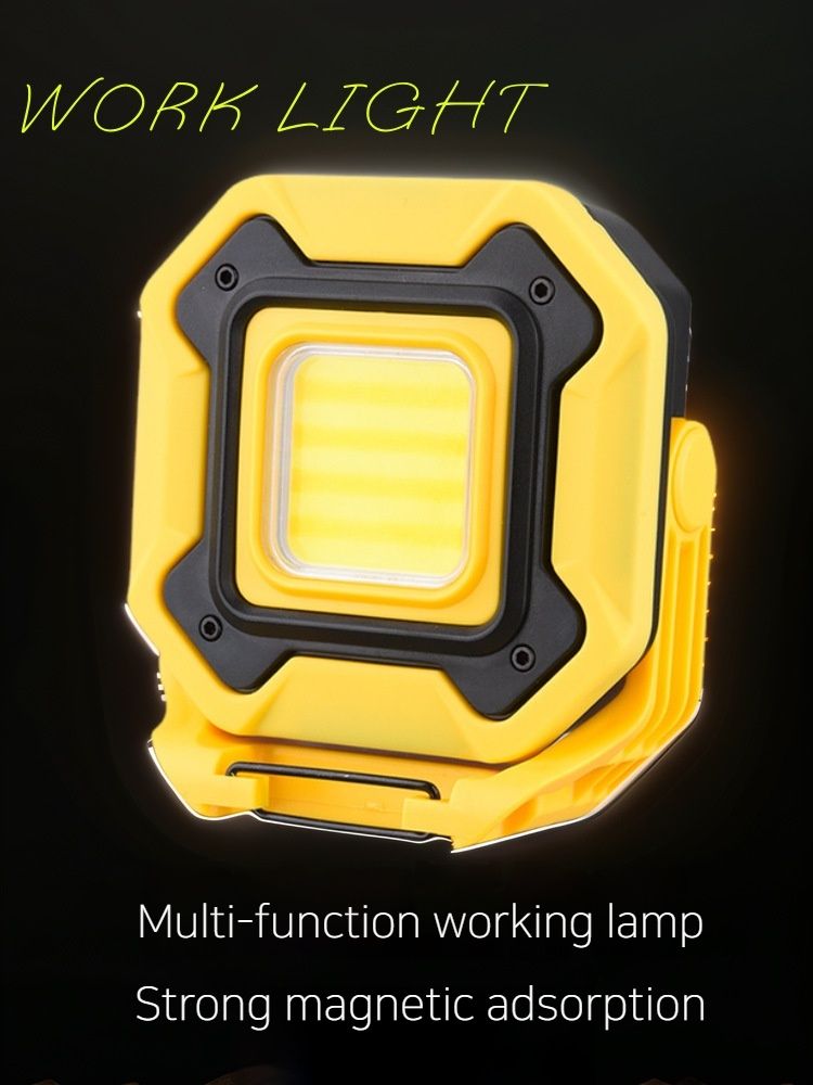 Nuova luce da campeggio multifunzionale COB magnetica per riparazioni auto, luce da esterno per tutti i terreni con ricarica Type-C._voghion.com
