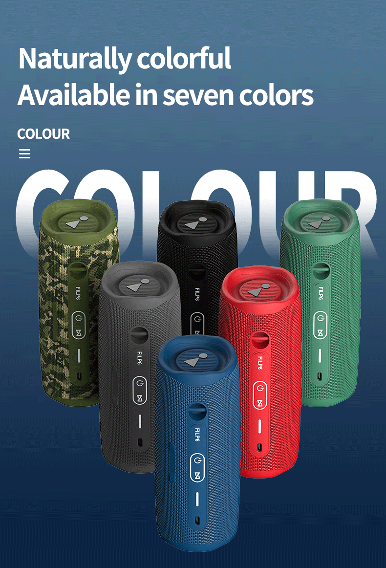 All Speakers Flip7 Speaker Wireless Bluetooth Charge Pluse 5 Speaker Mini Portable IPX7 FLIP6 Waterproof Outdoor Music_voghion.com