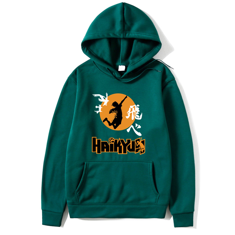 Podzimní a zimní nový tisk Anime volejbal mládeže kreslený den Anime volná pánská a dámská mikina_voghion.com