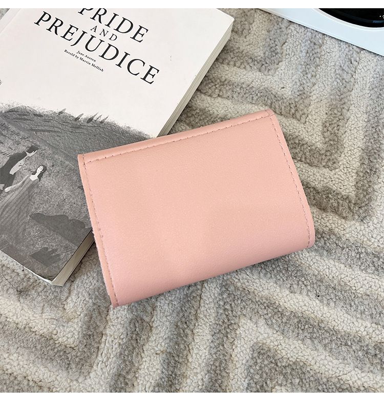 Nova bolsa feminina com decoração de laço - carteira fina com compartimento para vários cartões e proteção RFID (bolsa clutch elegante, disponível)_voghion.com