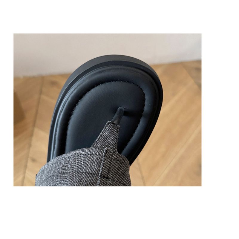 Nischen-Designer-Stil Damen Jeans Tube, 2025 Sommer Neue Dicke Unterseite Mode Schnalle Arbeitsstiefel, Mode Stiefel Mode Vielseitig Casual Täglich_voghion.com