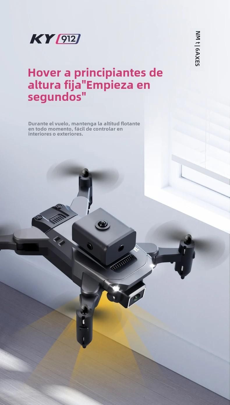 KY912 Mini-Drohne mit 4K-HD-Luftdruckkamera, Hindernisvermeidung und vierseitiger Stabilisierung, faltbar, professionell_voghion.com