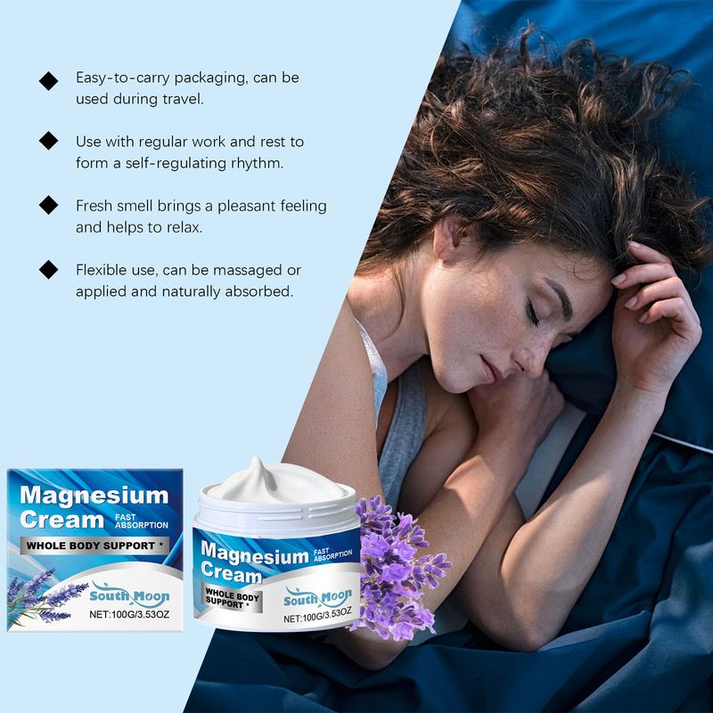 Crema per la cura del corpo South Moon Lavender Magnesium Nighttime Comfort Quiet Relaxation Sleep_voghion.com