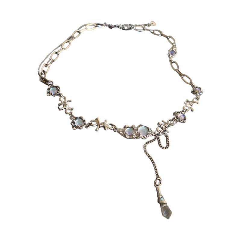 Collana di perle con nappa e spilla a forma di cuore, stile coreano, minimalista, da pendolare, con clavicola, catena per maglione, gioielli di alta qualità_voghion.com