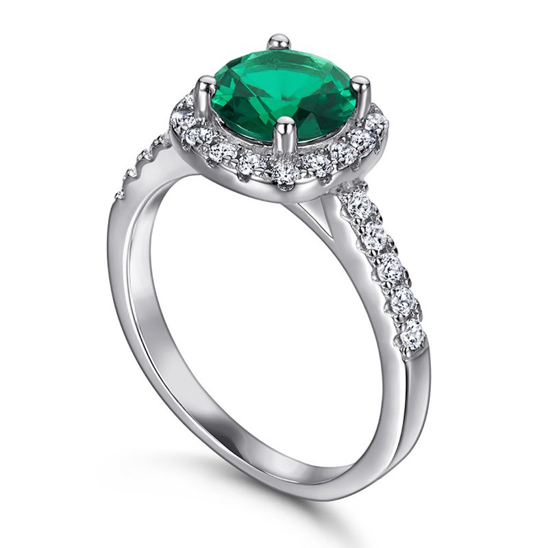 Women's Jewelry Inlaid Opal Emerald Ruby Garnet Sapphire Topaz Crystal Colored Gemstone S925 Sterling Silver Ring_voghion.com