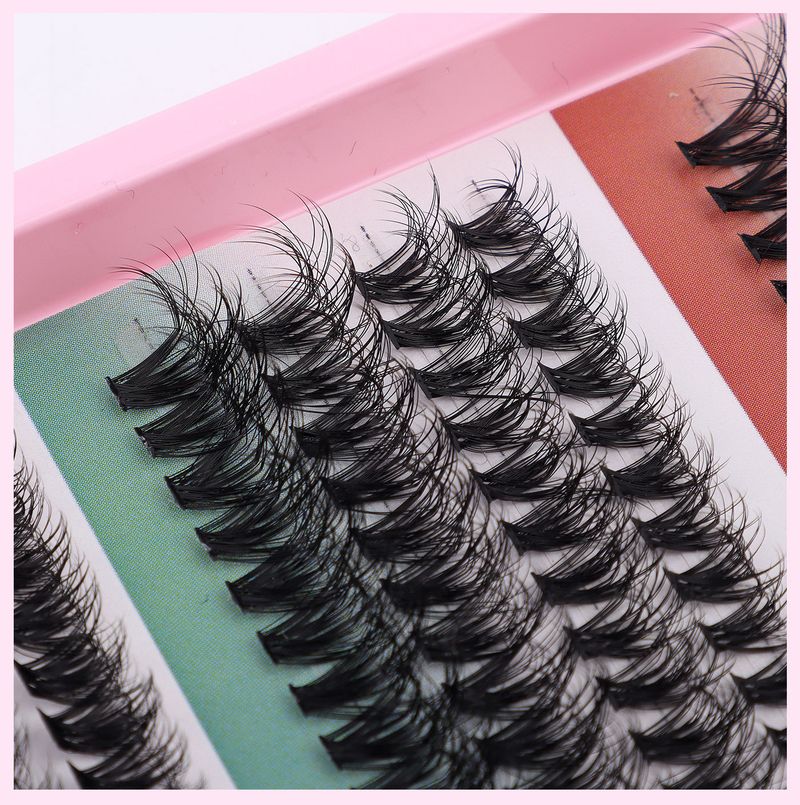 False Eyelashes Extension Suit Single Tuft Of Hair 320 Tufts Of Dense Makeup Big Eye D Curled Eyelashes_voghion.com