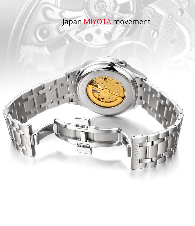 CARNIVAL Mode Tourbillon Uhren Für Mann Japan MIYOTA Bewegung Automatische Uhr Saphir Leuchtende Wasserdicht Relogio Masculino_voghion.com
