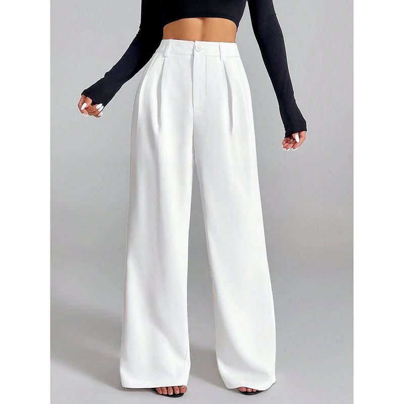 Women's Clothing Casual Pants For Women Spring And Autumn New All Match Straight Drape Loose Wide Leg Long Pants_voghion.com