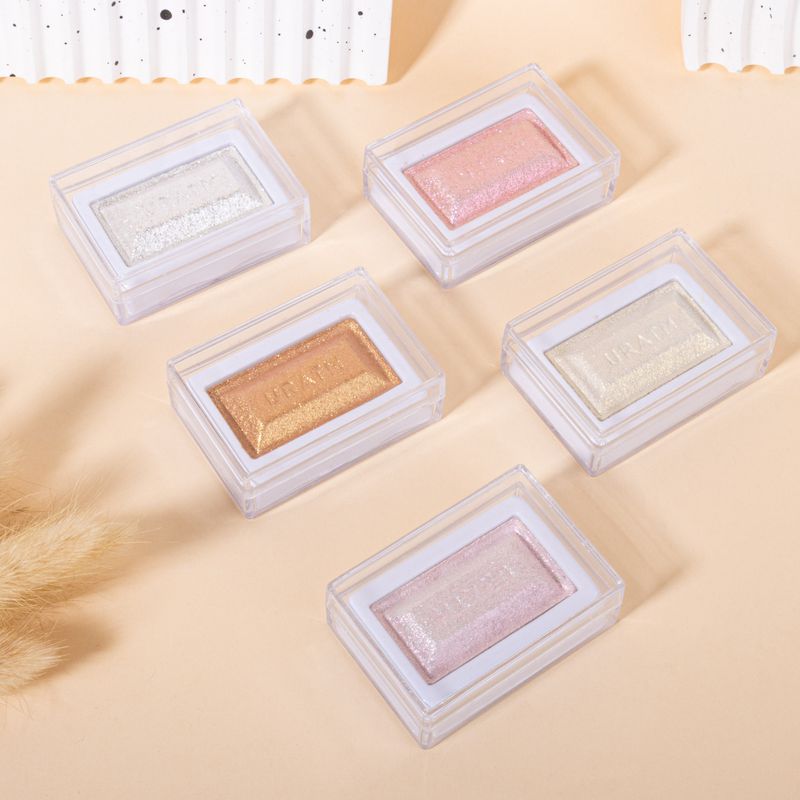 Bronzers & Highlighters Single Color Blush Rouge Highlight Powder Naturally Brightens Glitter Pearlescent Three Dimensional Powder New Product_voghion.com