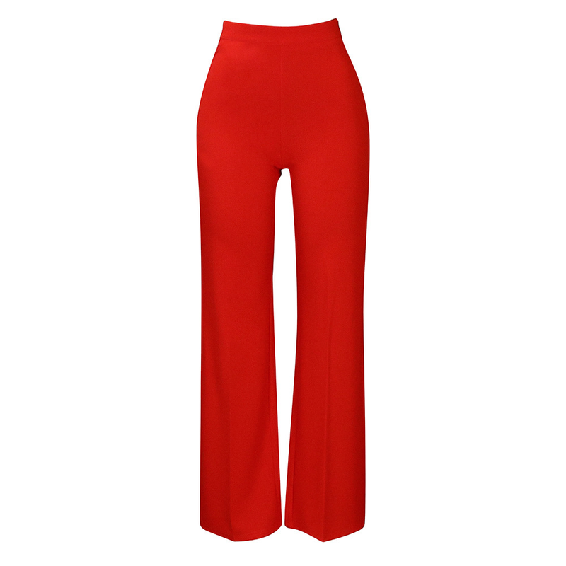 Women's fashion temperament Tongle casual large size wide leg pants_voghion.com