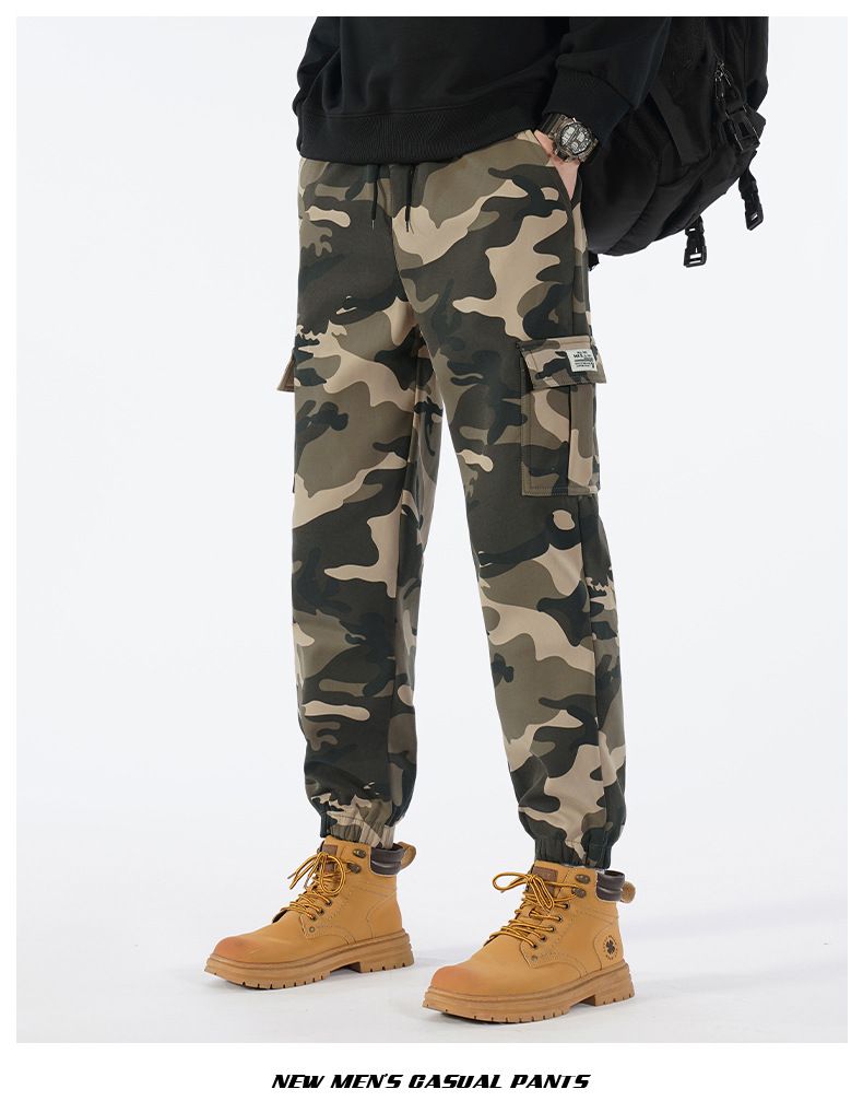 Camouflage Overalls, Men's Tied Feet In Spring And Autumn, And There Are Many Trendy Casual Pants._voghion.com