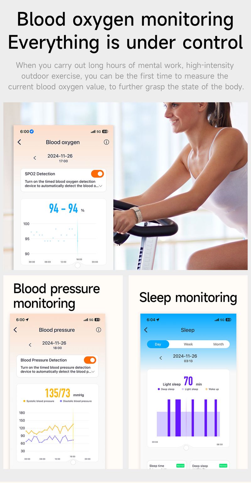 2025 H59 Gesundheit Sport Aktivität Tracker Herzfrequenz Schrittzähler Wecker Bildschirm Kostenlose Erinnerung Smart Band_voghion.com