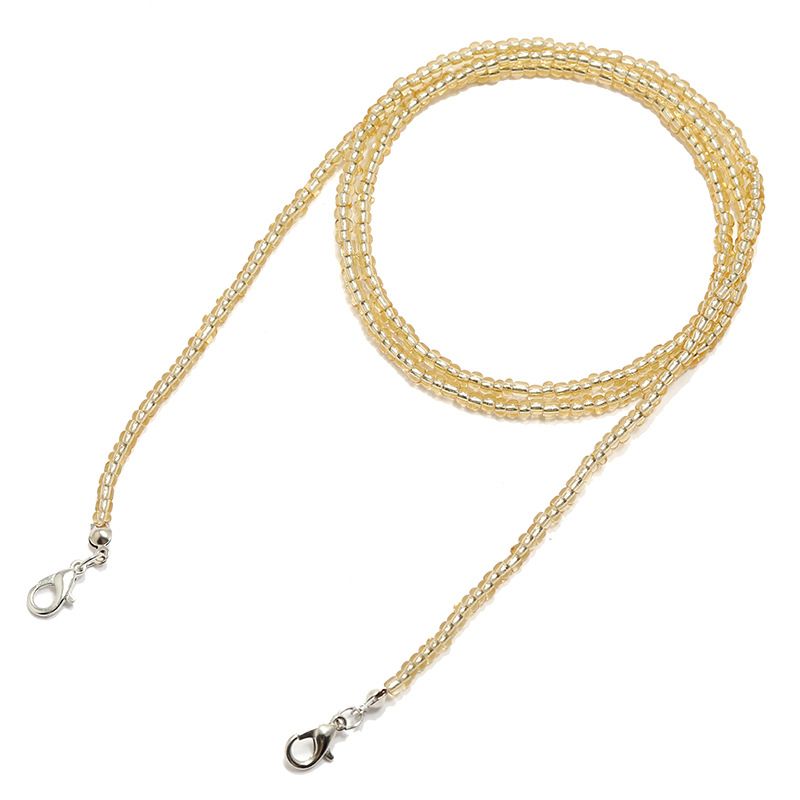 Mascherina per il viso con cordino in perline di vetro, catena per occhiali da appendere al collo, anti-perdita, comoda_voghion.com