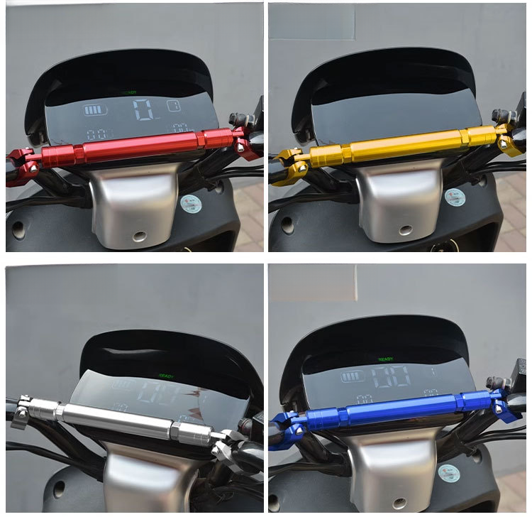 Motorcycle Modification Thickened Crossbar Extension Handlebar Balance Pull Rod Electric Vehicle Reinforced Headstock_voghion.com