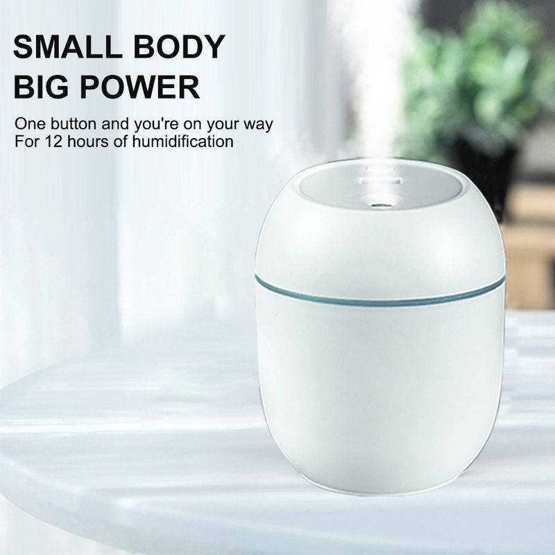 USB Mini Luchtbevochtiger Aroma Essentiële Olie Diffuser Voor Thuis Auto Ultrasone Dempende Mistmaker Diffuser Met LED Kleurenlamp_voghion.com