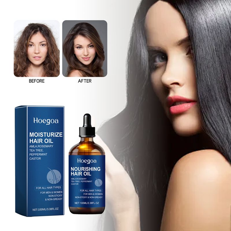 Olio essenziale nutriente per la cura dei capelli, ripara le punte dei capelli secche e crespi, olio essenziale nutriente per la cura dei capelli lisci_voghion.com