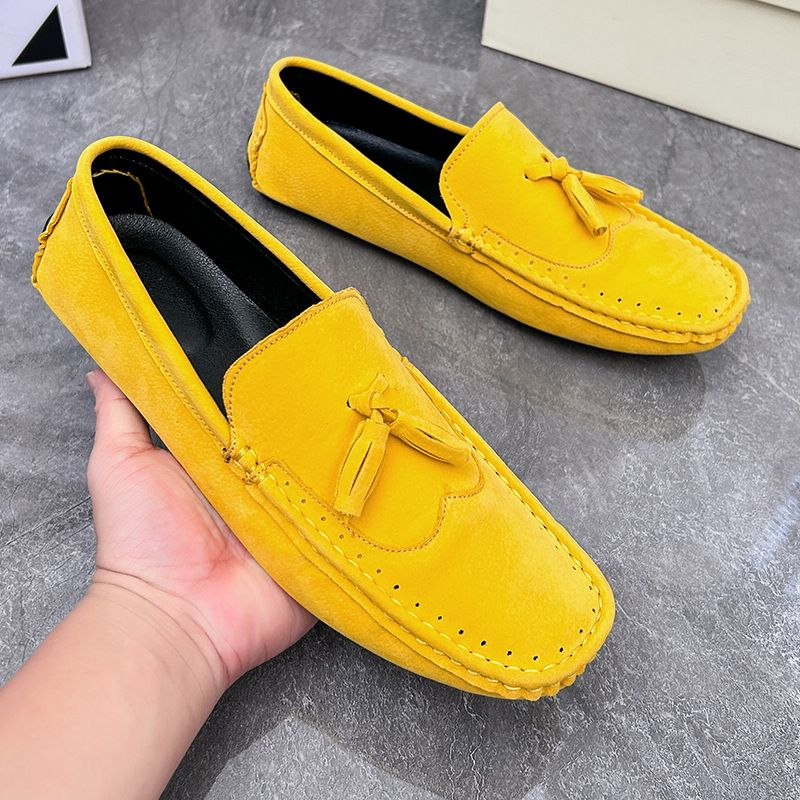 Brock Beanie – chaussures pour hommes, style britannique, grande taille, couvre-pieds décontractés, mocassins de conduite, printemps-automne 2024_voghion.com