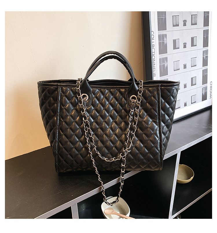 Women's Handbag Diamond Gott Bag Women's Large Capacity Tote Chain Bag Shoulder Bag_voghion.com