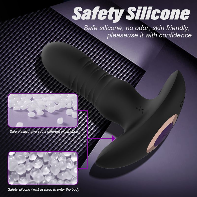 Telescopic Anal Plug With Remote Control_voghion.com