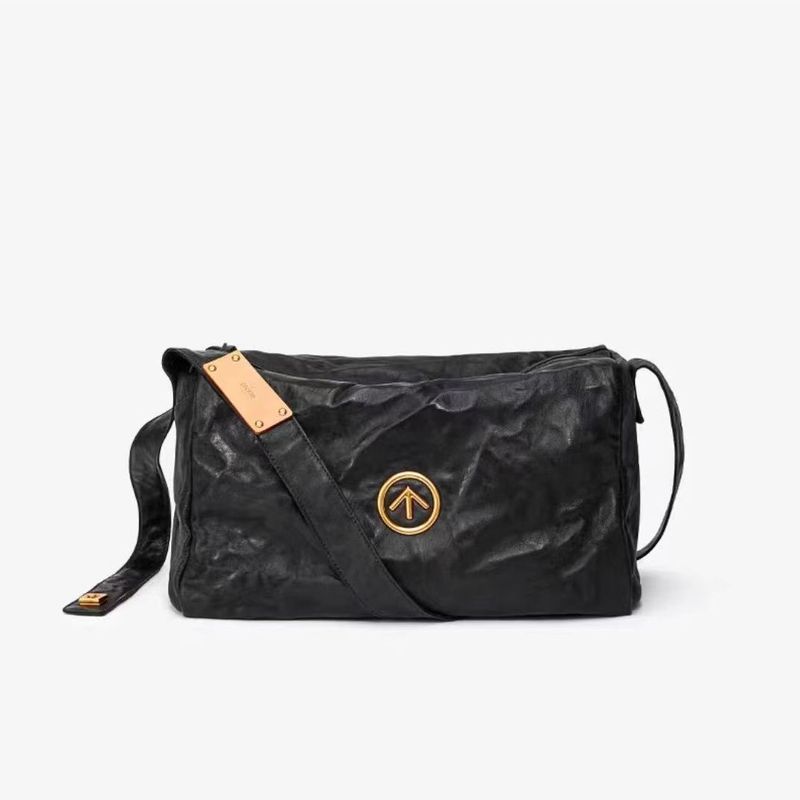 GROTTO Borsa a tracolla unisex nera media piccola mini grande capacità, unisex ..._voghion.com