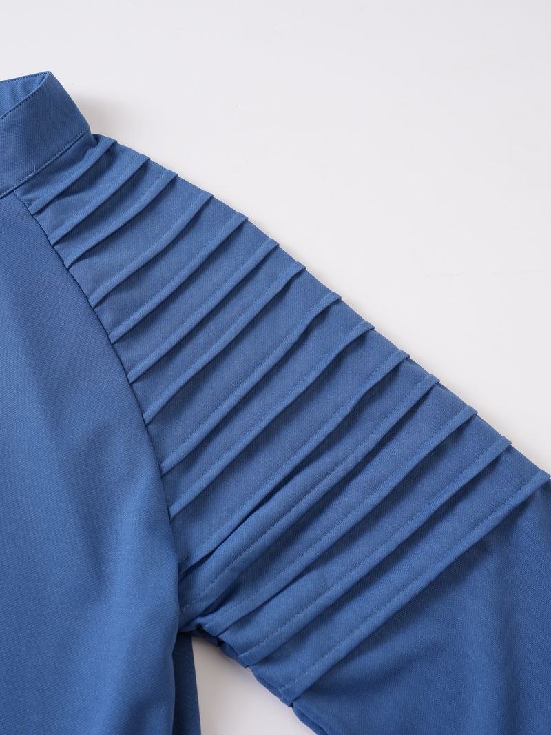 Men's Performance Stripe Zip-Neck T-Shirt – Moisture-Wicking Long Sleeve Workout Top For Gym & Streetwear_voghion.com