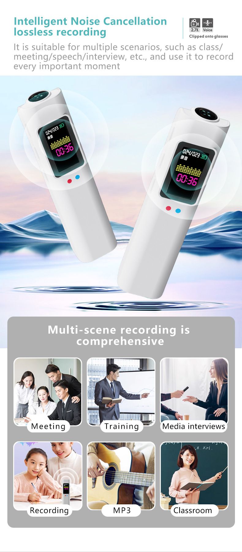 New Glasses Sports Camera 1080P With WIFI First View Camera DV Cycling Travel Recorder_voghion.com