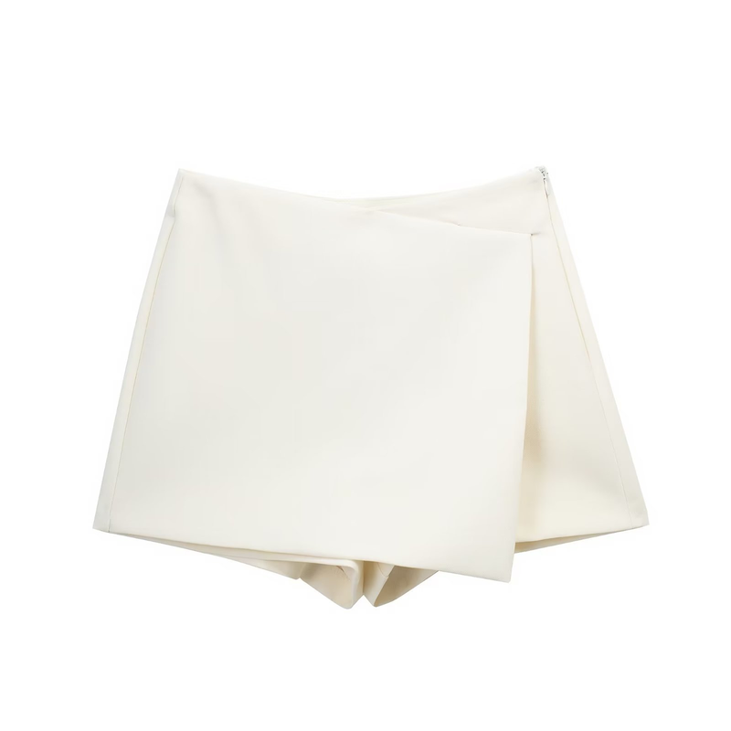 Women's solid color street fashion casual multi-color symmetrical culottes_voghion.com