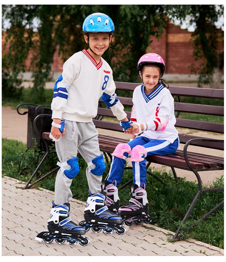 Kid's Clothing Roller Skates Full Set No Flash Children's Roller Skates Youth Roller Skates College Students Skates Adult Adjustable Shoes_voghion.com
