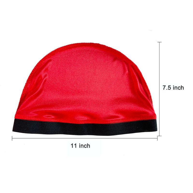 Capuche élastique soyeuse en tissu brillant, couvre-tête façonnant, capuchon inférieur ample et serré, DOMECAP_voghion.com