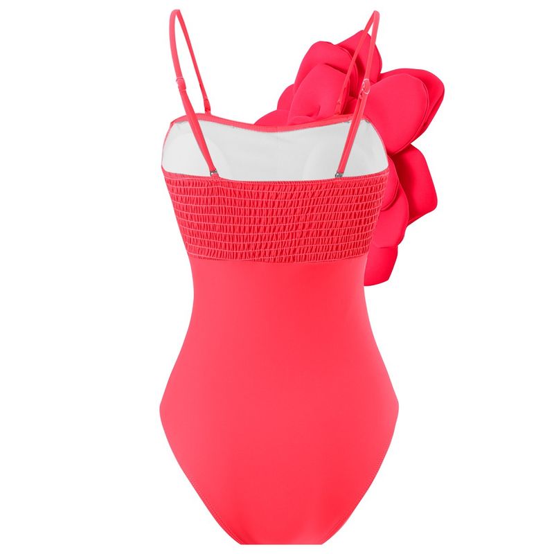 Neu Einteiliges Mode Sexy Badeanzug Für Frauen Dünne Große Blume Badeanzug Set Nylon_voghion.com