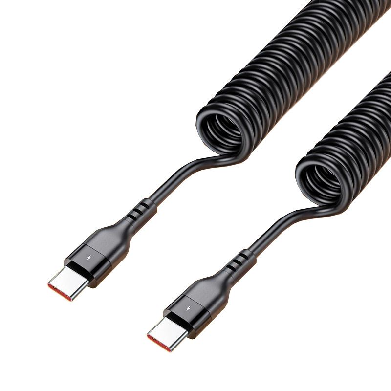 Spring 120W Super Fast Charging Data Type-C Compatible With IPhone Huawei Honor 6A Flash Charger Cable_voghion.com