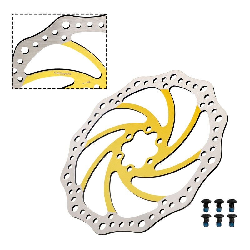 160 180 203MM R6 Series Brake RAMBOMIL Bicycle Color Disc 6 hole_voghion.com