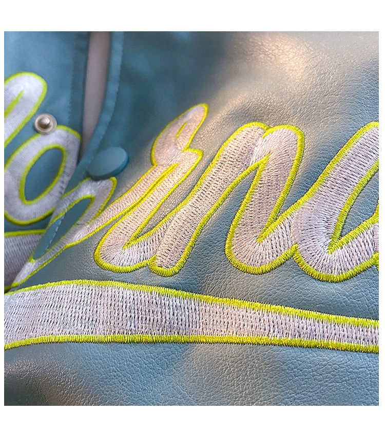 Retro črka vezenje jakna ženske Y2K pomlad ulica hip-hop baseball uniforma par priložnostna bomber jakna usnje_voghion.com