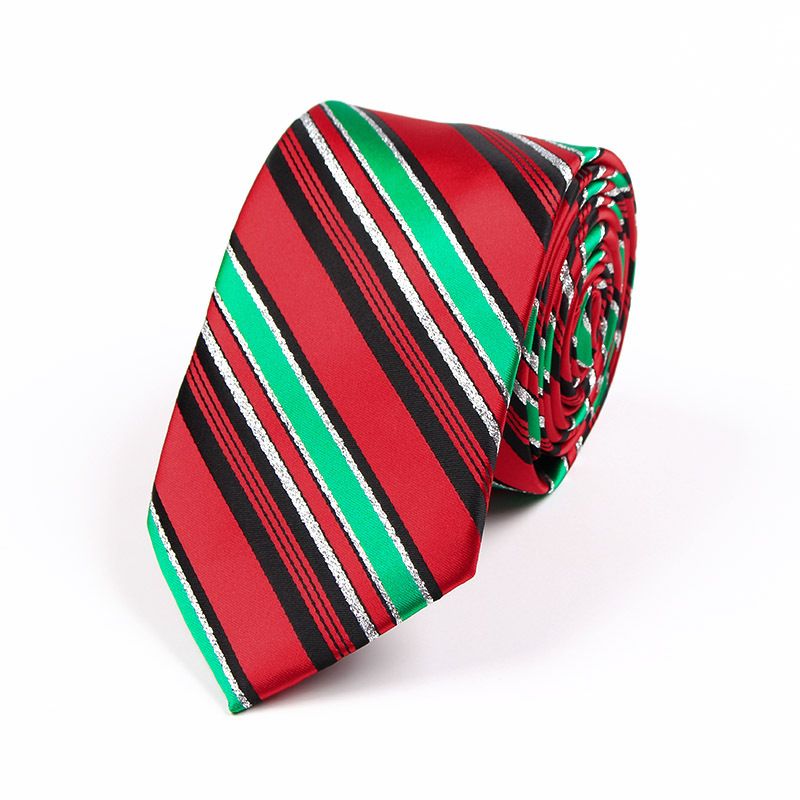 Polyester Jacquard 7.5cm Christmas Theme Tie Manufacturer Wholesale_voghion.com