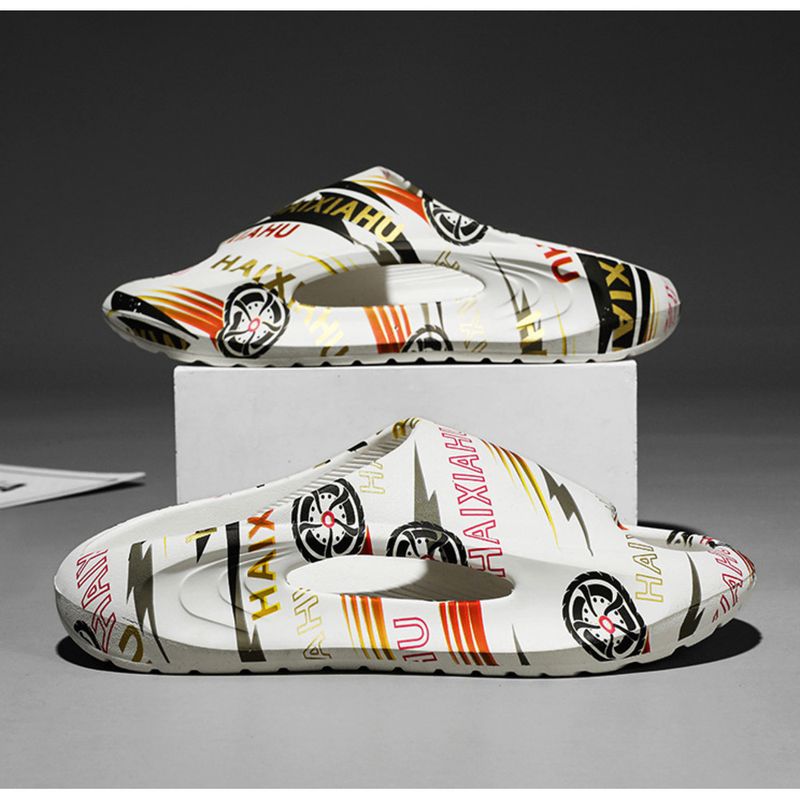 Slippers Men 2024 Four Seasons New EVA Flip-flops Thick Soles Step On Shit Feeling Sandals_voghion.com