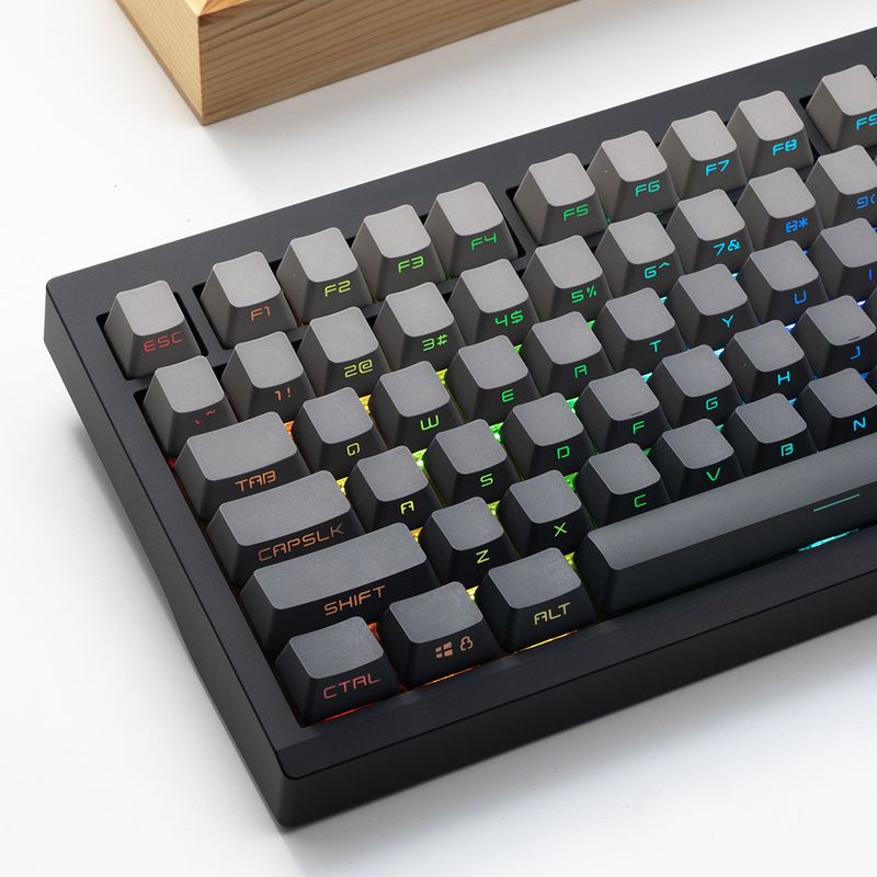 ZOIA GMK87 Three-mode Customized DIY Mechanical Keyboard Kit With Knobs Supports Hot-swappable RGB Backlight_voghion.com