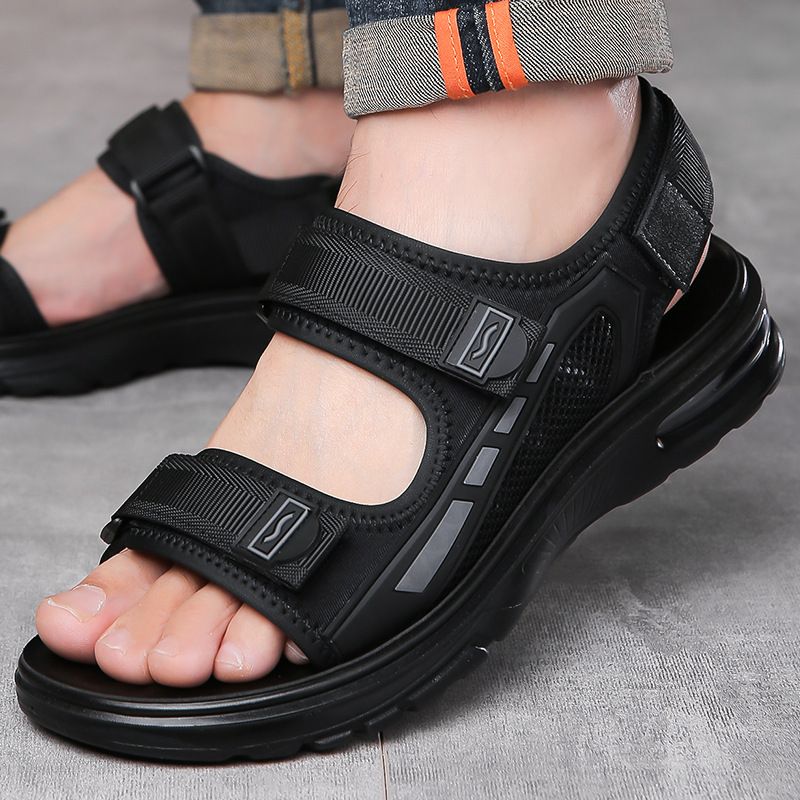 Sandals Men's Summer 2025,New Sweat Casual Outdoor Beach Shoes With Soft Sole And Non-Slip Air Cushion For Men_voghion.com