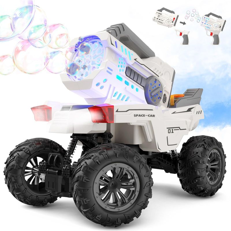 New Electric Remote Control Bubble Climbing Spray Chariot 2-in-1 Toy Launch Bubble Boy Toy_voghion.com