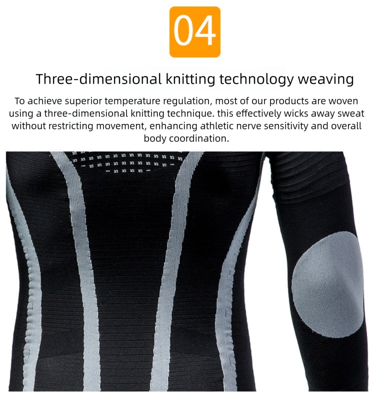 Maglia aderente a compressione a maniche lunghe, ad asciugatura rapida, per sport professionali, unisex, attrezzatura termica per esterni_voghion.com