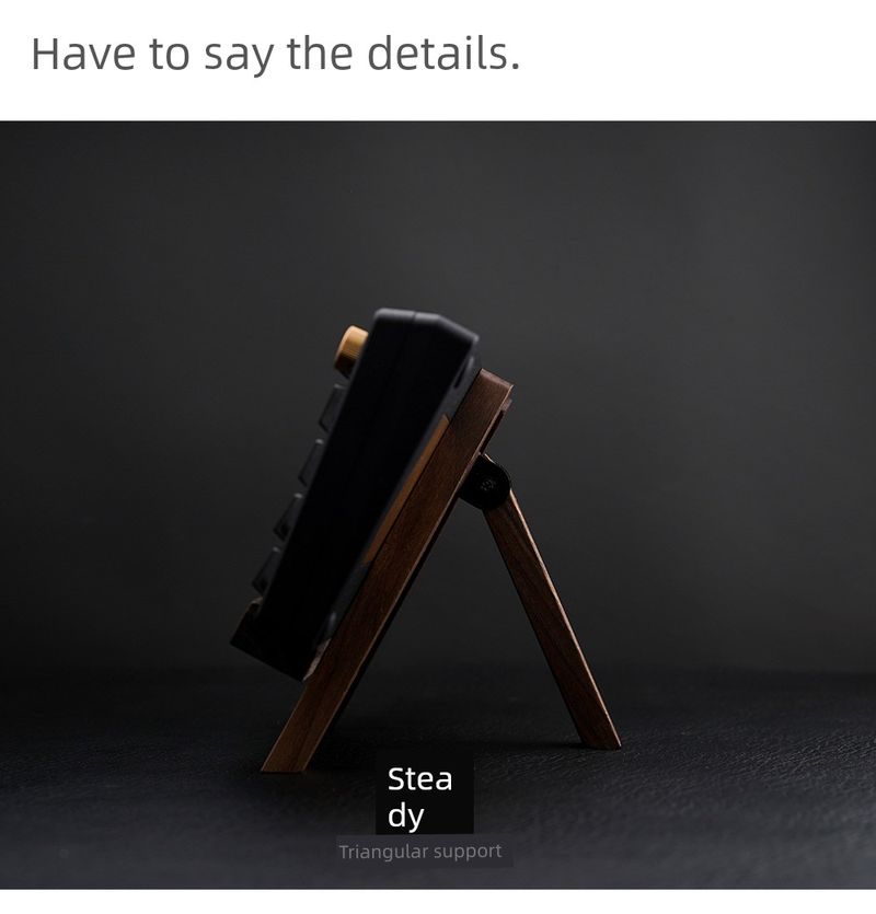 FBB Original Black Walnut Wooden Display Stand Nical Keyboard_voghion.com
